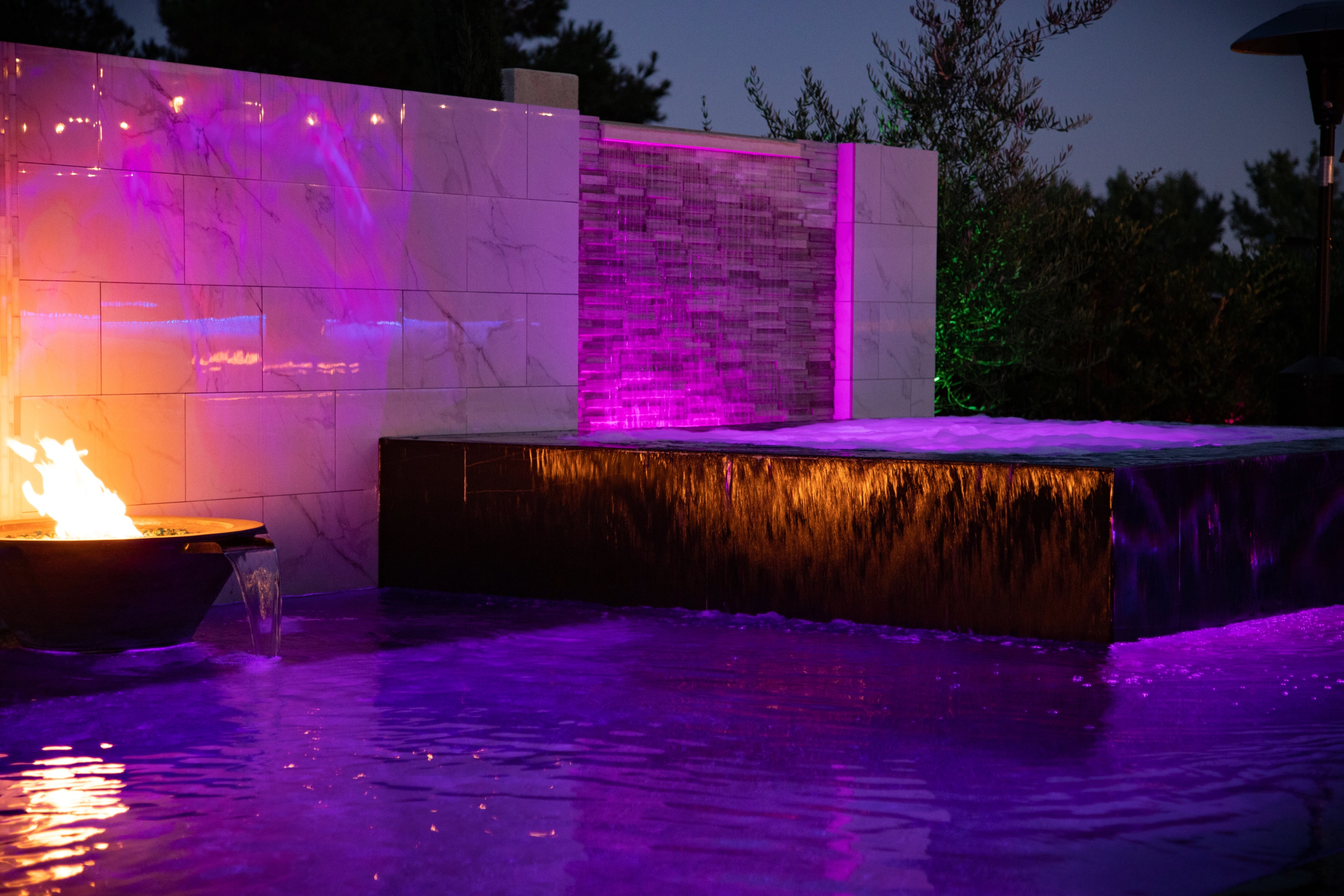 Cazo Fire & Water Bowl | Hammered Patina Copper